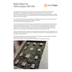 Boiler repair kit